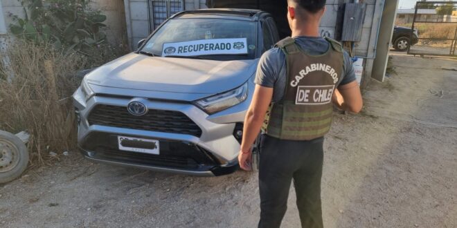 Vehículos robados en la conurbación fueron recuperados por Carabineros