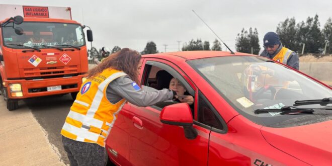 Plan calles protegidas MTT y Carabineros refuerzan fiscalización en la ruta 43