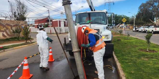 Equipos de Aguas del Valle se preparan ante el anuncio de un nuevo sistema frontal en la región de Coquimbo