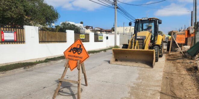 Más de un 50% de avance presentan las obras de ampliación de redes de Aguas del Valle en Coquimbo