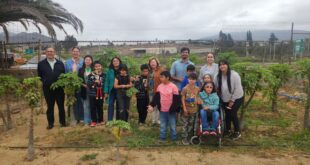 Aguas del Valle apoya proyecto de aguas grises y riego automático en huerto escolar de colegio rural de La Serena