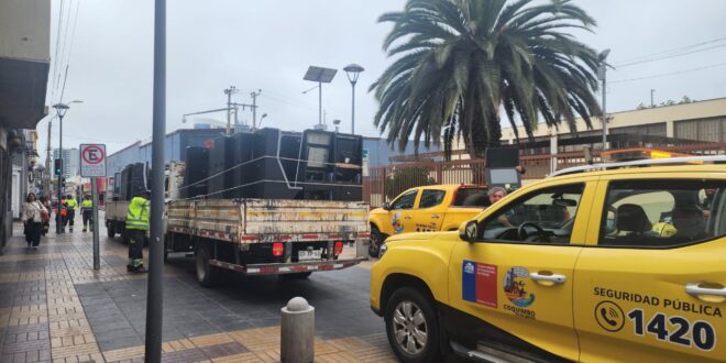 Más de 100 máquinas de juegos de azar fueron decomisadas en operativo en el centro desplegado por Carabineros y DISEP Coquimbo