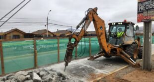 Más de un 20% de avance presenta la renovación de colectores de Aguas del Valle en calle Waldo Alcalde de Coquimbo